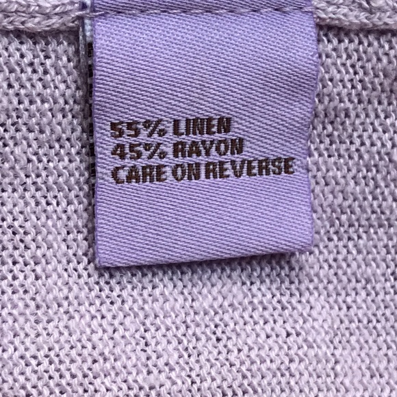 Grainne & Co linen blend fringe cardigan 1 S - Picture 10 of 10